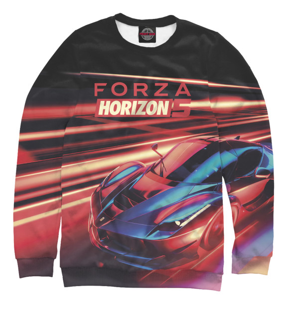 Свитшот для девочек с изображением Forza Horizon 5 цвета Белый