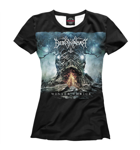 Футболка для девочек с изображением Borknagar цвета Белый