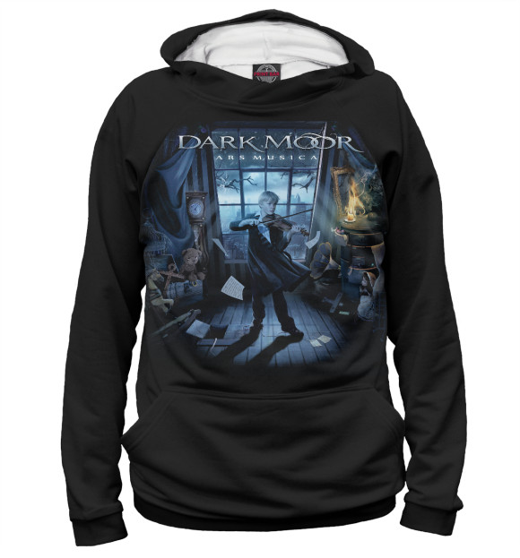 Мужское худи с изображением Darkmoor цвета Белый