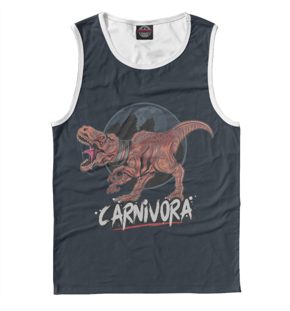 Майка для мальчика с изображением Хищник цвета Белый