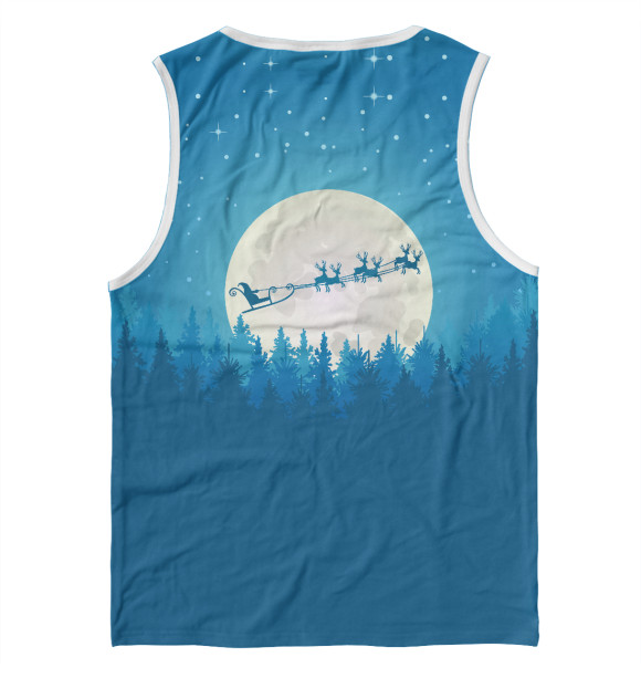 Майка для мальчика с изображением Merry Christmas цвета Белый