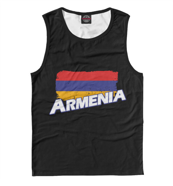 Майка для мальчика с изображением Armenia цвета Белый