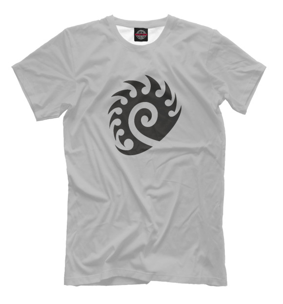 Мужская футболка с изображением I am Zerg цвета Белый