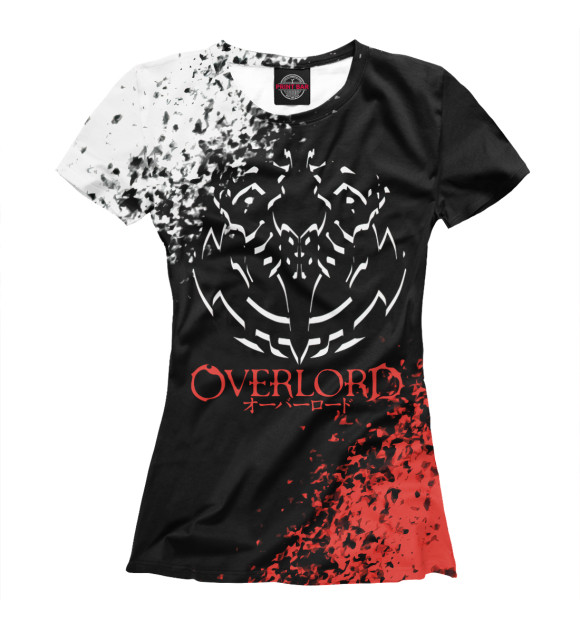 Футболка для девочек с изображением Overlord цвета Белый