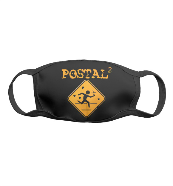 Маска тканевая с изображением Postal 2 цвета Белый