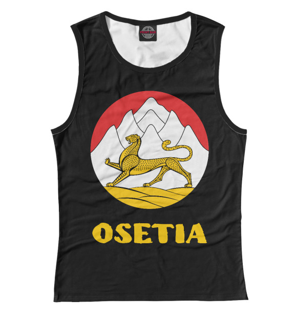 Майка для девочки с изображением Северная Осетия цвета Белый