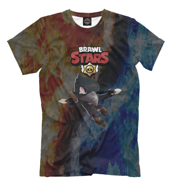 Мужская футболка с изображением Brawl Stars: Crow цвета Белый