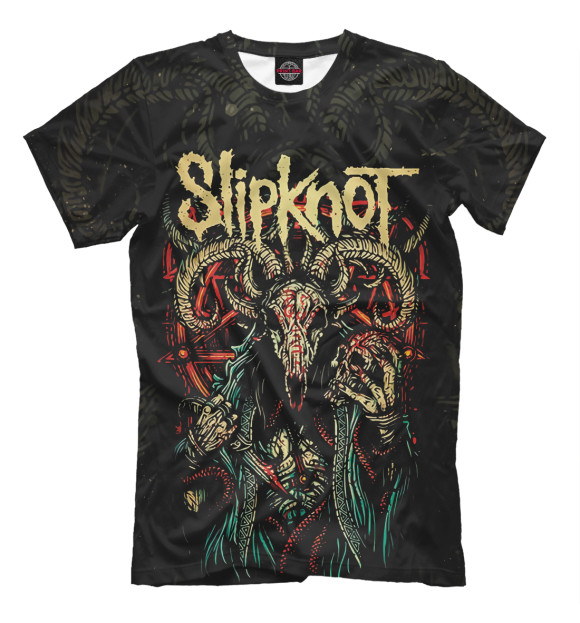 Футболка для мальчиков с изображением Slipknot цвета Белый