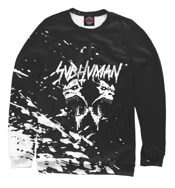 Мужской свитшот с изображением Thrasher цвета Белый