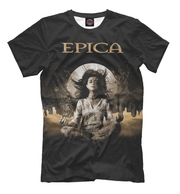 Мужская футболка с изображением Epica цвета Белый