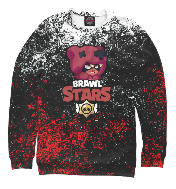 Свитшот для девочек с изображением Brawl Stars Nita цвета Белый