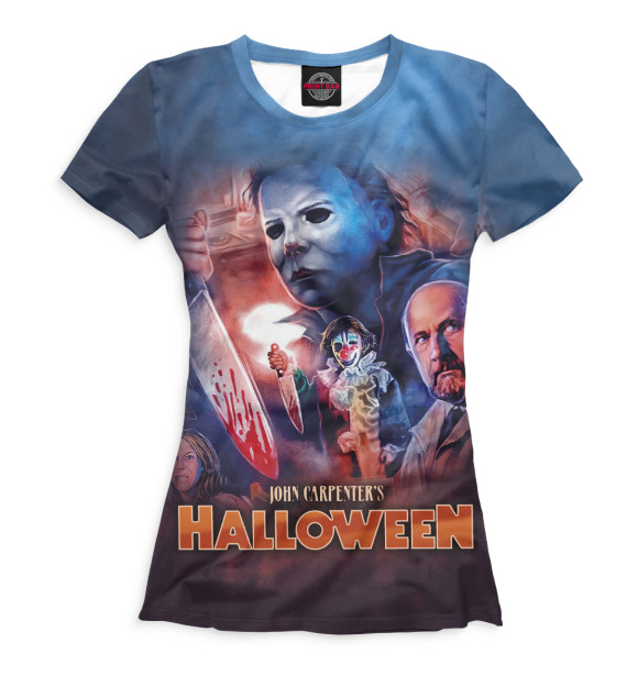 Женская футболка с изображением Хэллоуин 1978 цвета Белый