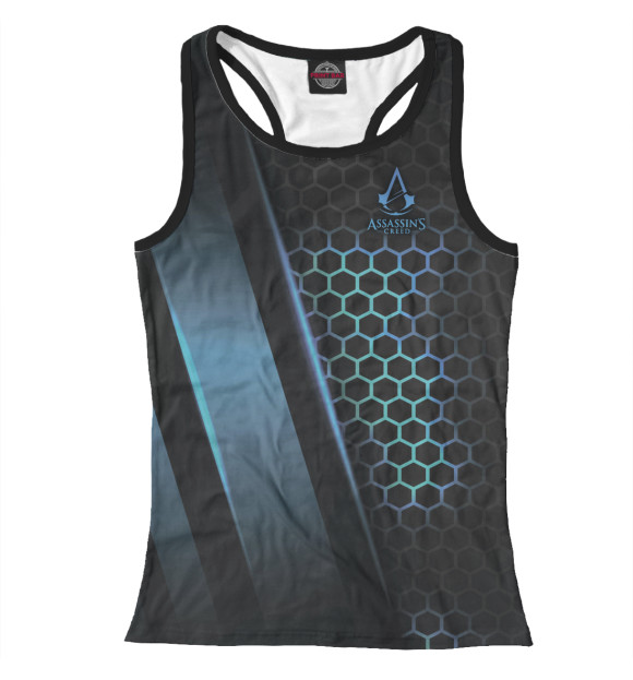 Женская майка-борцовка с изображением Assassins Creed цвета Белый