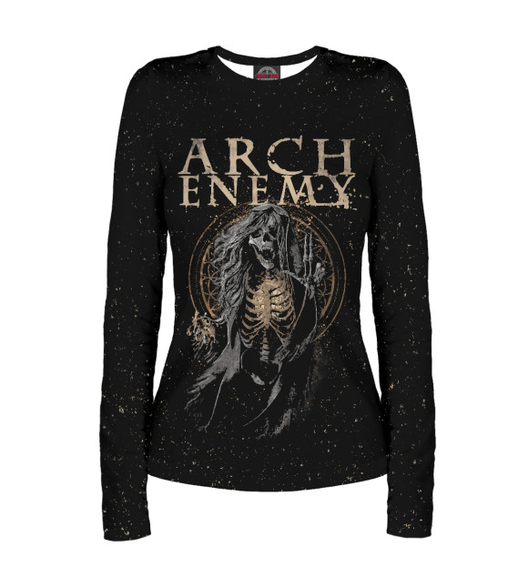 Женский лонгслив с изображением Arch Enemy цвета Белый