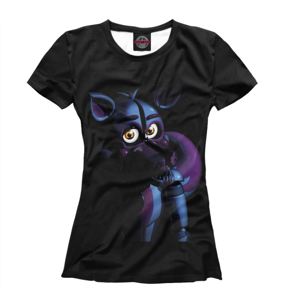 Футболка для девочек с изображением Five Nights at Freddy's цвета Белый