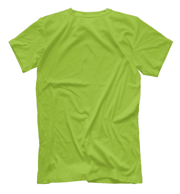 Мужская футболка с изображением Зеленая планета цвета Белый