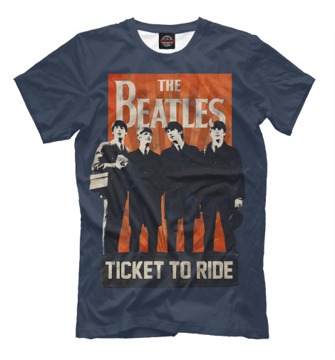 Футболки Print Bar The Beatles ticket to ride хлопковые футболки print bar the beatles