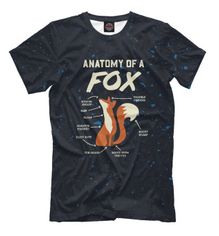 Мужская футболка Anatomy Of A Fox