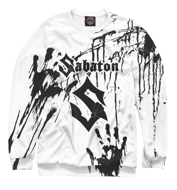 Свитшот для мальчиков с изображением Sabaton цвета Белый