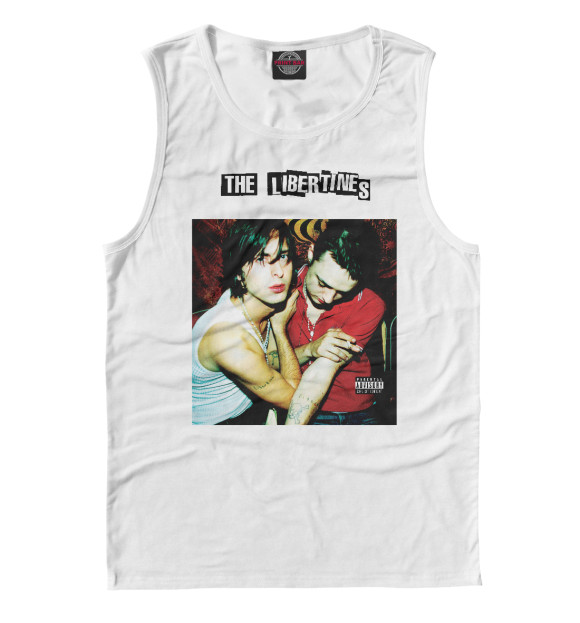 Мужская майка с изображением Libertines цвета Белый