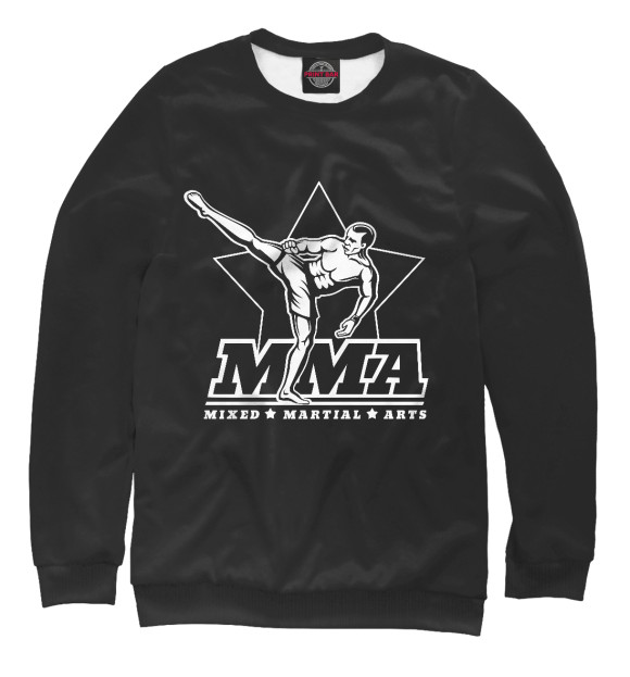 Свитшот для мальчиков с изображением Mixed Martial Arts цвета Белый