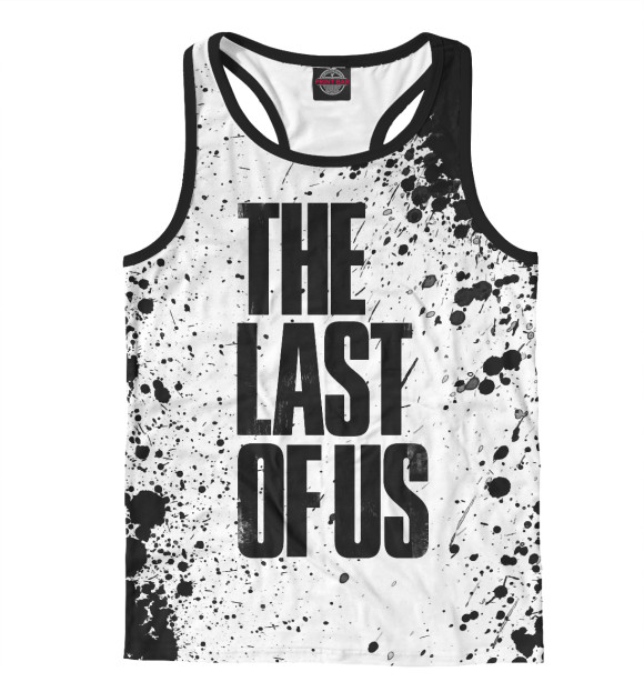 Мужская майка-борцовка с изображением The Last of Us цвета Белый