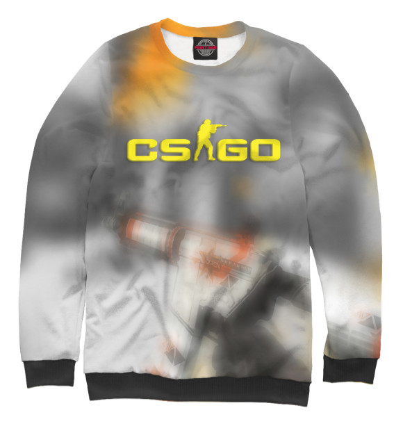 Женский свитшот с изображением CS GO цвета Белый