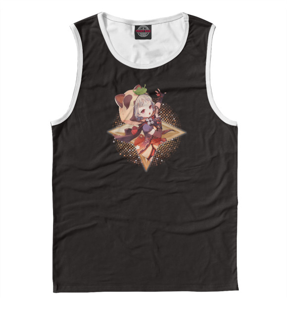 Мужская майка с изображением Genshin Impact. Саю цвета Белый