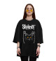 Женская футболка оверсайз Slipknot Rock Cat