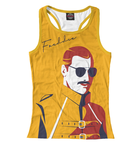 Женская майка-борцовка с изображением Queen цвета Белый