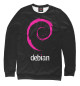 Мужской свитшот Debian Linux