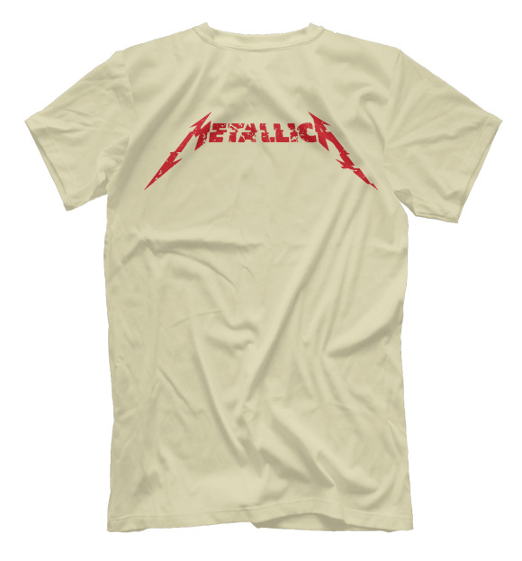 Мужская футболка с изображением Metallica цвета Белый