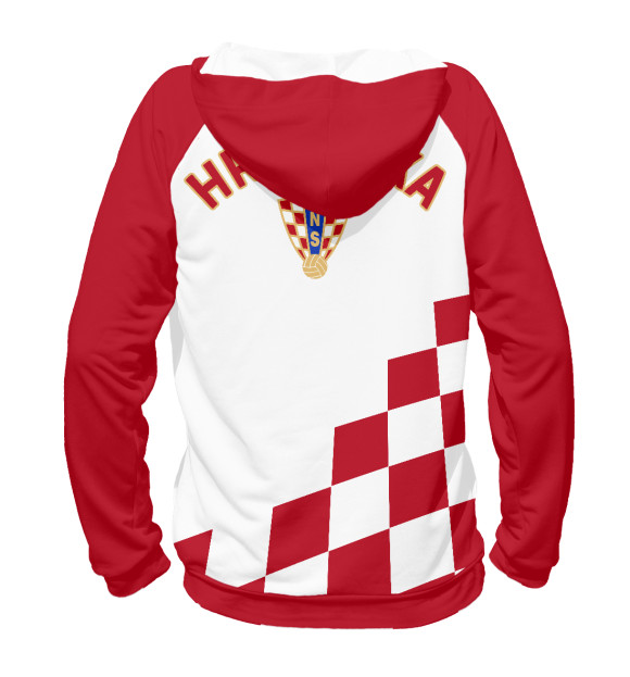 Женское худи с изображением Хорватия цвета Белый