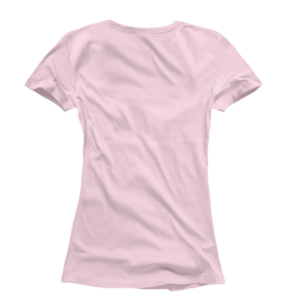 Женская футболка с изображением Единорог в облаках цвета Белый