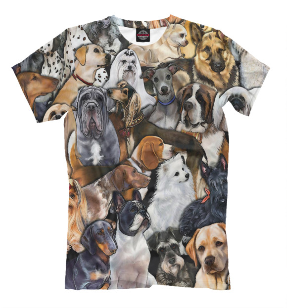 Мужская футболка с изображением Собаки | Doge цвета Белый