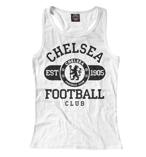 Женская майка-борцовка с изображением Челси цвета Белый