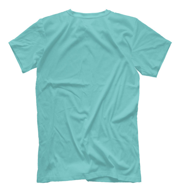Мужская футболка с изображением Остров с пальмами цвета Белый