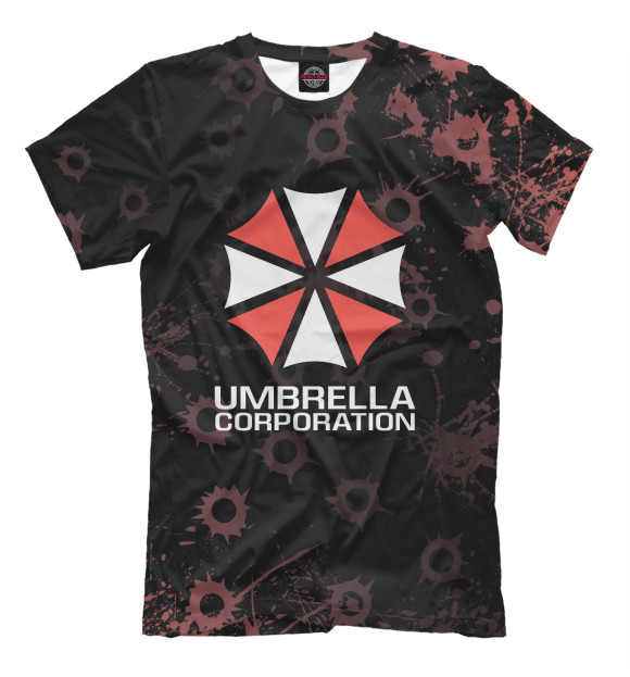 Футболка для мальчиков с изображением Umbrella Corporation цвета Белый