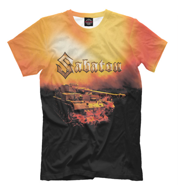 Футболка для мальчиков с изображением Sabaton цвета Белый