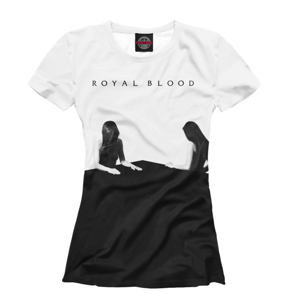 Футболка для девочек с изображением Royal Blood цвета Белый