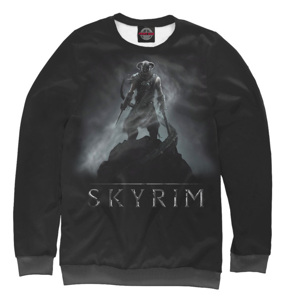 Свитшот для мальчиков с изображением Skyrim цвета Белый