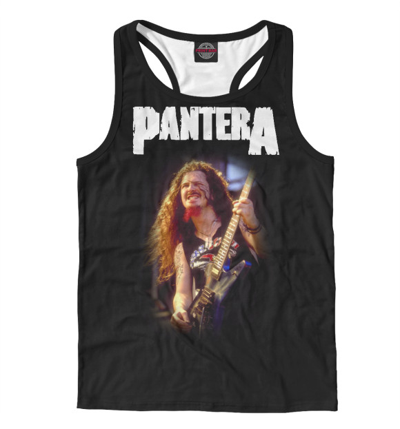 Мужская майка-борцовка с притом Dimebag Darrell цвета Белый Мужская майка-борцовка с изображением Dimebag Darrell цвета Белый