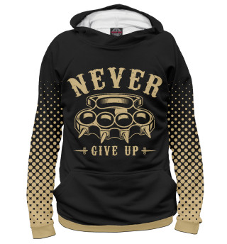Женское худи Never give up