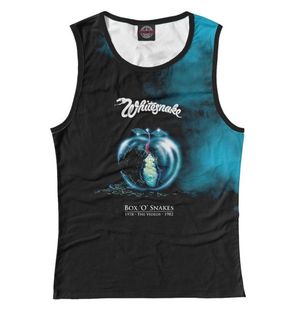 Майка для девочки с изображением Whitesnake цвета Белый