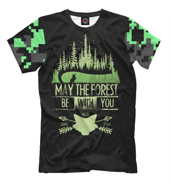 Футболка для мальчиков с изображением Forest цвета Белый