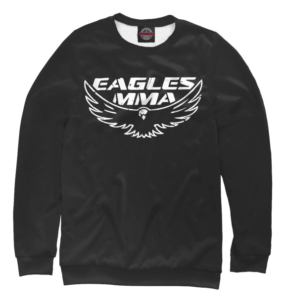 Свитшот для девочек с изображением Eagles MMA цвета Белый