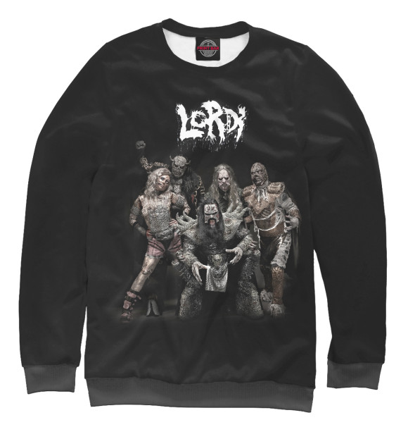 Свитшот для мальчиков с изображением Lordi цвета Белый