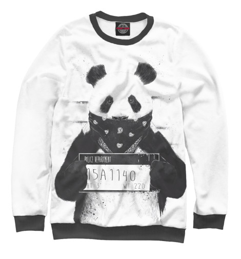 

Свитшоты Print Bar, Белый, Панда арестован