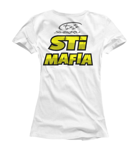 Женская футболка с изображением Stimafia цвета Белый