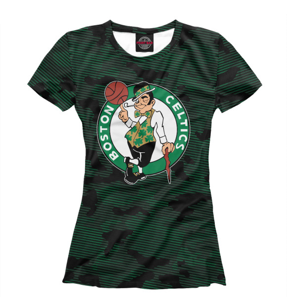 Футболка для девочек с изображением Boston Celtics цвета Белый